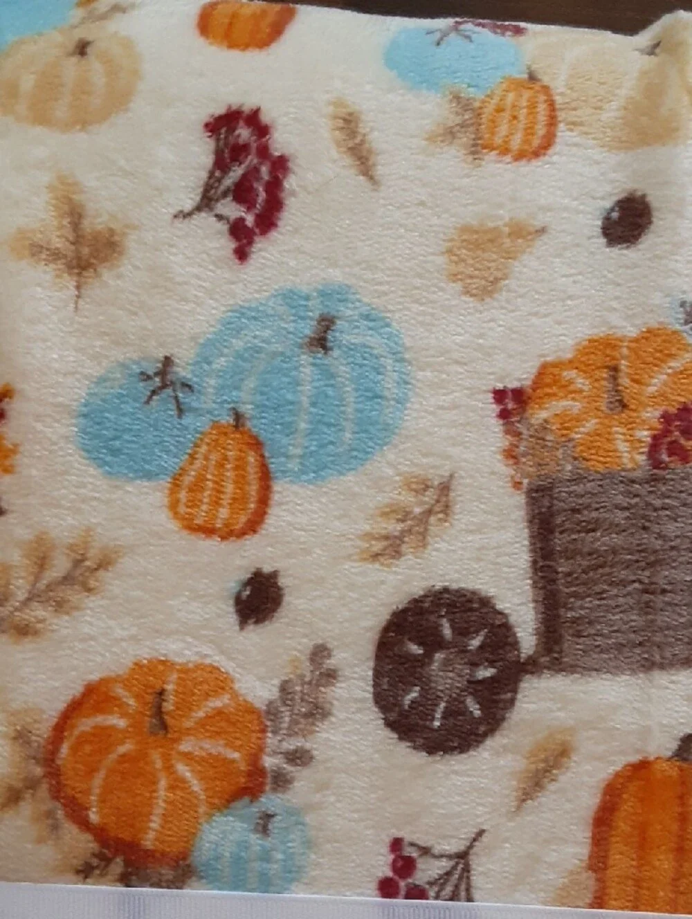 Pumpkin Picking Sherpa Throw Blanket